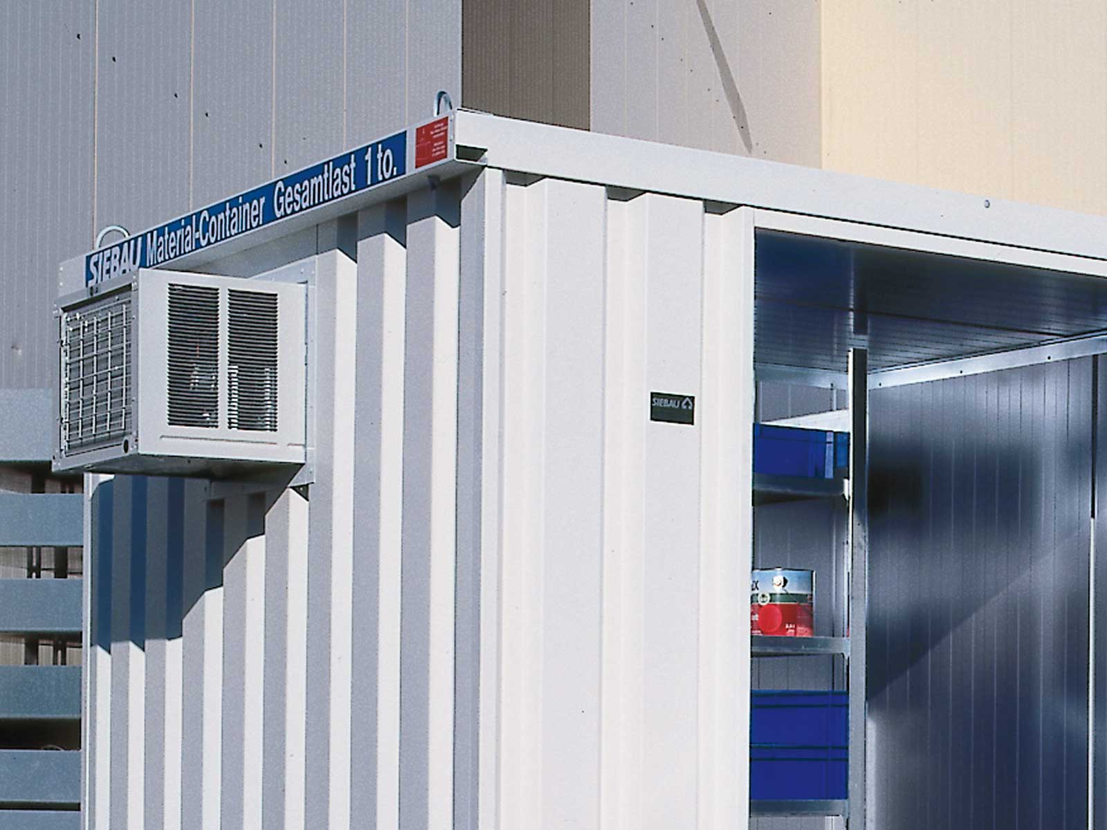 Klimatisierung für Container der Umwelt- und Lagertechnik