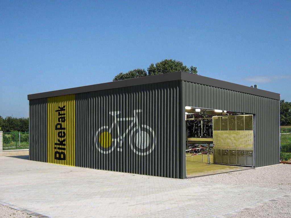 Fahrradparkhaus in einwandiger oder isolierter Ausführung von Siebau