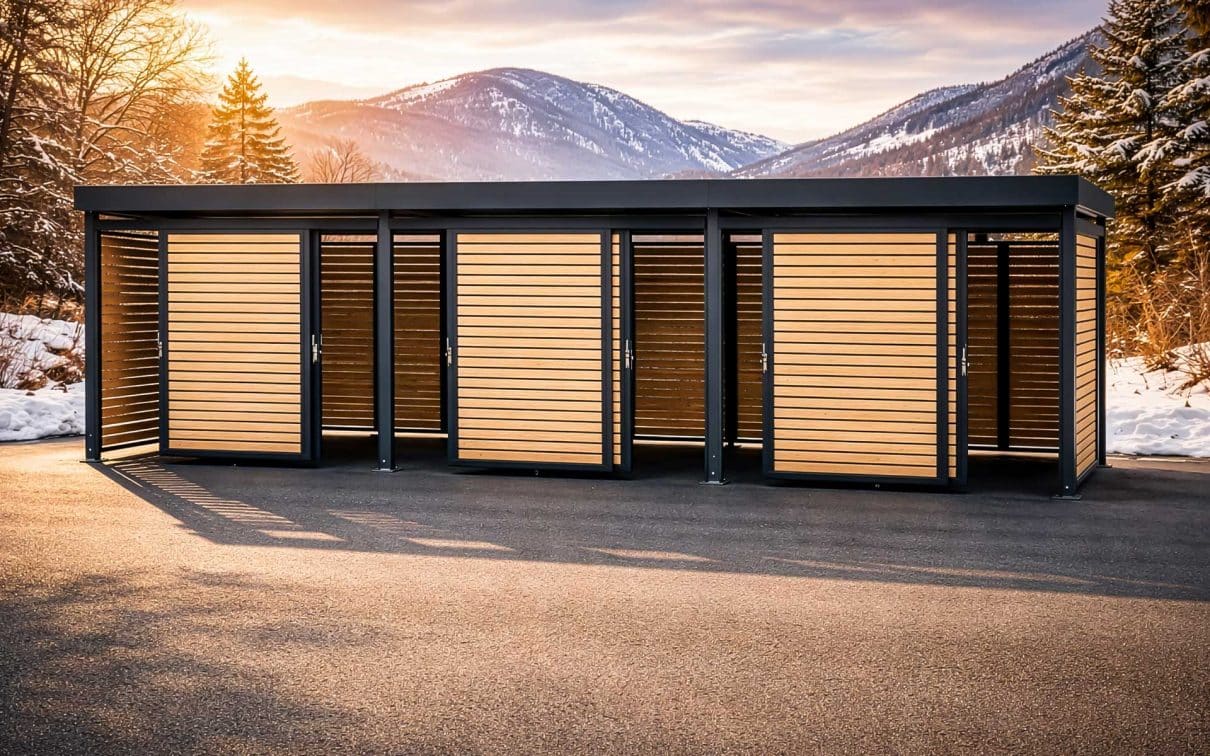 Einhausung für Fahrräder