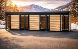 Einhausung für Fahrräder