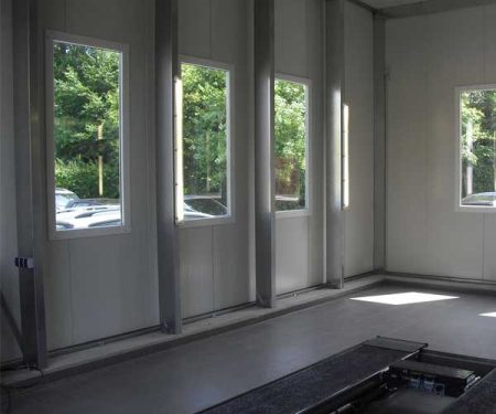 Fenster der Siebau Gewerbehallen